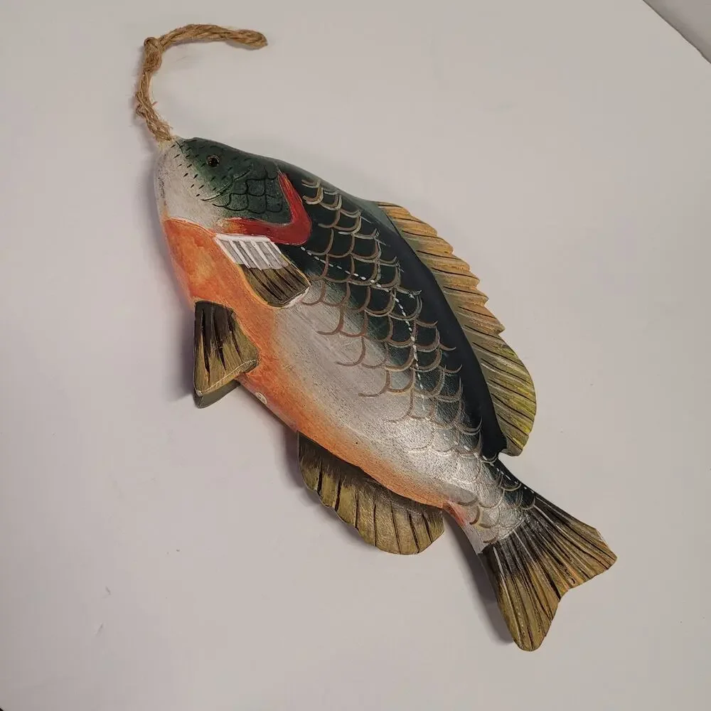 Wooden Fish Wall Hanging Decor *Small Flaw*